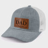 My Incomparable Dad - Family Personalized Custom Leather Patch Hat - Gift For Dad, Grandpa