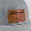 You're My Favorite, Grandpa - Family Personalized Custom Leather Patch Hat - Gift For Dad, Grandpa