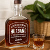Cheers To My Amazing Husband - Couple Personalized Custom Whiskey Bottle - Gift For Husband Wife, Anniversary