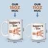 Captain Daddy And His Crew - Family Personalized Custom Mug - Father's Day, Gift For Dad, Grandpa