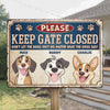 Escape Artists At Work - Dog Personalized Custom Home Decor Metal Sign - Father's Day, House Warming Gift For Pet Owners, Pet Lovers