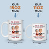 I See The Best Parts Of Me In You - Family Personalized Custom Mug - Father's Day, Gift For Son