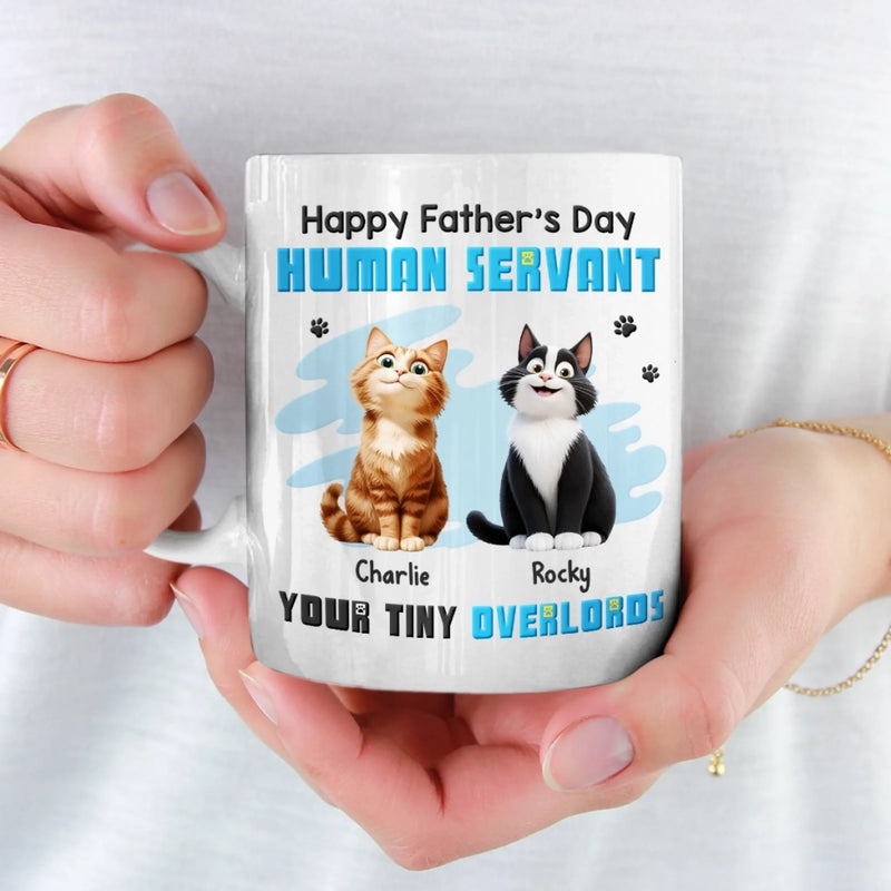 My Paw’s On Your Heart Forever - Cat Personalized Custom Mug - Father's Day, Gift For Pet Owners, Pet Lovers