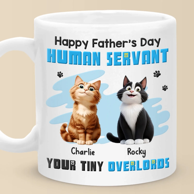My Paw’s On Your Heart Forever - Cat Personalized Custom Mug - Father's Day, Gift For Pet Owners, Pet Lovers