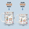 My Favorite Gang Calls Me Grandpa - Family Personalized Custom 3D Inflated Effect Printed Mug - Father's Day, Gift For Dad, Grandpa