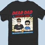 Cheers To You, Dad - Family Personalized Custom Unisex T-shirt, Premium T-shirt, Hoodie - Father's Day, Gift For Dad, Grandpa