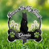 Forever My Fur Baby - Memorial Personalized Custom Stain Glass Style Acrylic Garden Stake - Sympathy Gift For Pet Owners, Pet Lovers