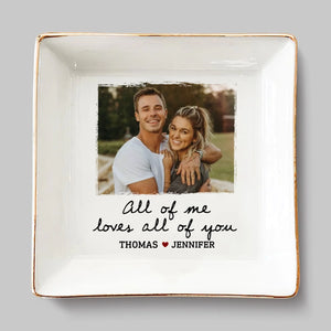 Photo personnalisée « Notre amour prend son envol » - Plat à bijoux personnalisé pour couple - Cadeau pour mari et femme, anniversaire
