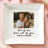 Photo personnalisée « Notre amour prend son envol » - Plat à bijoux personnalisé pour couple - Cadeau pour mari et femme, anniversaire