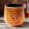 Nestled In Love - Couple Personalized Custom Wooden Whiskey Glass - Gift For Husband Wife, Anniversary
