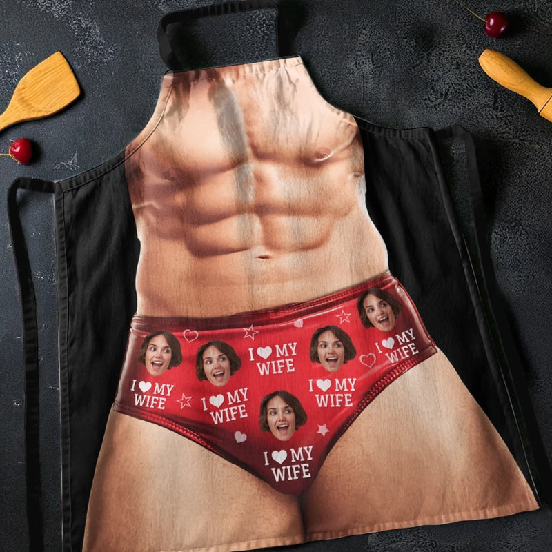 Custom Photo Still Hot, Especially In The Kitchen - Couple Personalized Custom Apron - Gift For Husband, Wife, Couple - Anniversary
