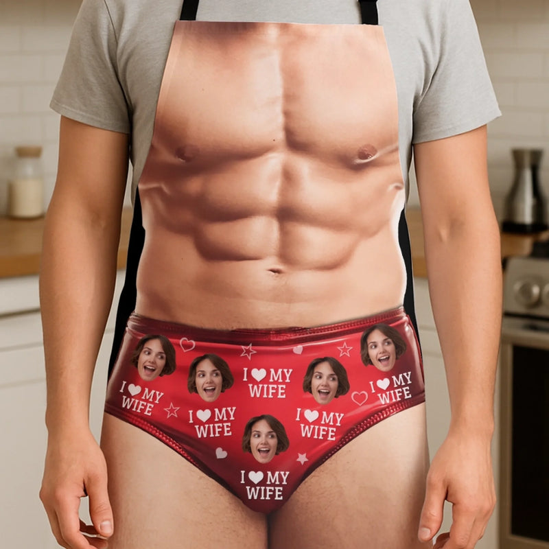 Custom Photo Still Hot, Especially In The Kitchen - Couple Personalized Custom Apron - Gift For Husband, Wife, Couple - Anniversary