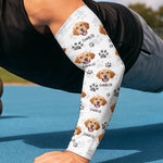 Custom Photo Powered By Paws And Unconditional Love - Dog & Cat Personalized Custom Tattoo Arm Sleeve - Summer Vacation Gift For Dog Lovers, Pet Owners