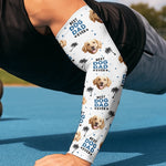 Custom Photo Best Dog Dad Ever - Dog & Cat Personalized Custom Tattoo Arm Sleeve - Summer Vacation Gift For Dad, Dog Lovers