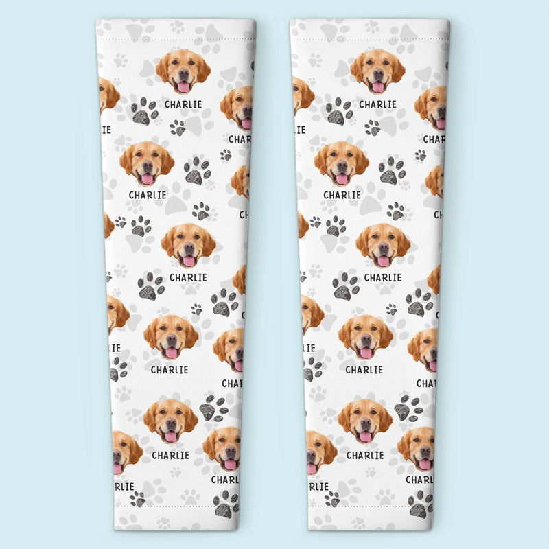 Custom Photo Powered By Paws And Unconditional Love - Dog & Cat Personalized Custom Tattoo Arm Sleeve - Summer Vacation Gift For Dog Lovers, Pet Owners