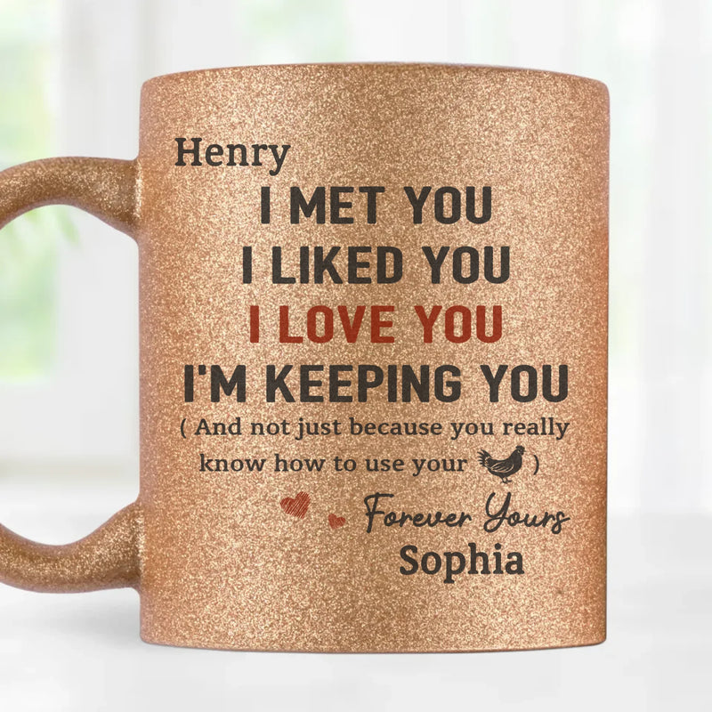 You’re My Forever - Couple Personalized Custom Metallic Mug - Gift For Husband, Wife, Couple