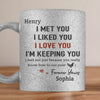 You’re My Forever - Couple Personalized Custom Metallic Mug - Gift For Husband Wife, Anniversary