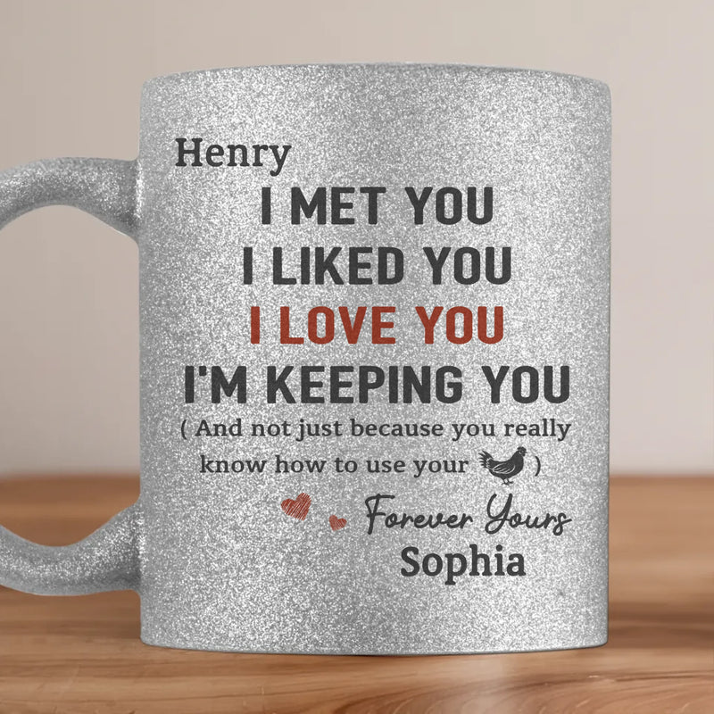 You’re My Forever - Couple Personalized Custom Metallic Mug - Gift For Husband, Wife, Couple