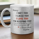 You’re My Forever - Couple Personalized Custom Metallic Mug - Gift For Husband, Wife, Couple