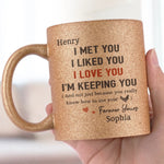 You’re My Forever - Couple Personalized Custom Metallic Mug - Gift For Husband, Wife, Couple