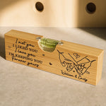 No Measure For Our Love - Couple Personalized Custom Engraved Wooden Bottle Opener With Built-in Spirit Level - Gift For Husband, Wife, Couple