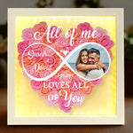 Custom Photo Holding Hands Through Every Season - Couple Personalized Custom Flower Shadow Box With LED - Gift For Husband, Wife, Couple
