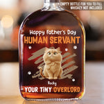 Thanks For The Treats, Now Go Away - Cat Personalized Custom Whiskey Bottle - Father's Day, Gift For Dad, Pet Owners, Pet Lovers