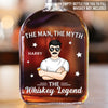 One Part Whiskey, Two Parts Legend - Family Personalized Custom Whiskey Bottle - Father's Day, Gift For Dad, Grandpa