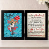 My Heart Belongs To You - Couple Personalized Custom Double Frame Flower Shadow Box - Gift For Husband Wife, Anniversary