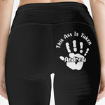 Reserved For One Lucky Hand - Couple Personalized Custom Biker Leggings - Gifts For Wife, Husband, Couple