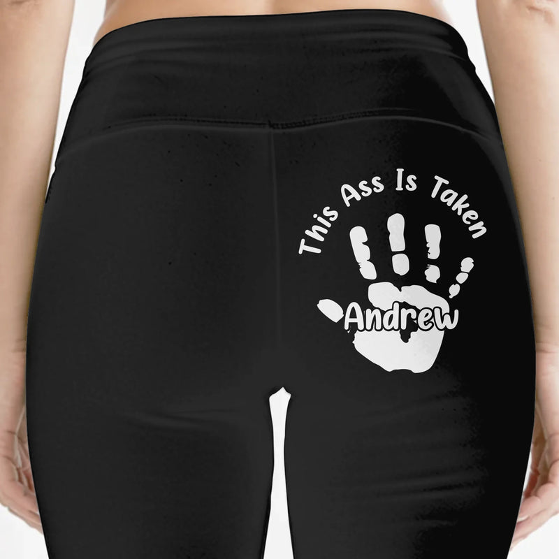 Reserved For One Lucky Hand - Couple Personalized Custom Biker Leggings - Gifts For Wife, Husband, Couple