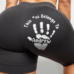Reserved For One Lucky Hand - Couple Personalized Custom Biker Leggings - Gifts For Wife, Husband, Couple
