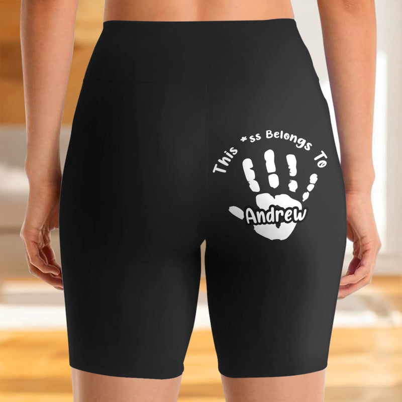 Reserved For One Lucky Hand - Couple Personalized Custom Biker Leggings - Gifts For Wife, Husband, Couple