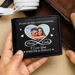 Custom Photo I Love You Forever & Always - Couple Personalized Custom Double-Sided Printed Leather Wallet - Gift For Husband, Wife, Couple