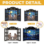 The View’s Better With You - Couple Personalized Window Hanging Suncatcher Ornament - Gift For Husband Wife, Anniversary