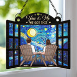 The View’s Better With You - Couple Personalized Window Hanging Suncatcher Ornament - Gift For Husband Wife, Anniversary