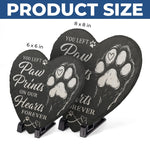 Our Cuddle Never Ends - Memorial Heart Shaped Stone With Stand - Sympathy Gift For Pet Lovers
