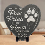 Our Cuddle Never Ends - Memorial Heart Shaped Stone With Stand - Sympathy Gift For Pet Lovers