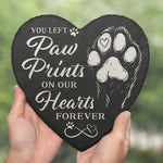 Our Cuddle Never Ends - Memorial Heart Shaped Stone With Stand - Sympathy Gift For Pet Lovers