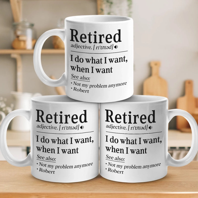 Not My Problem Anymore - Coworker Personalized Custom Mug - Appreciation, Retirement Gift For Coworkers