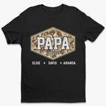 Papa, Mission Never Ends - Family Personalized Custom Unisex T-shirt, Premium T-shirt, Hoodie - 4th Of July, Gift For Dad, Grandpa
