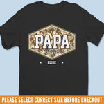 Papa, Mission Never Ends - Family Personalized Custom Unisex T-shirt, Premium T-shirt, Hoodie - 4th Of July, Gift For Dad, Grandpa