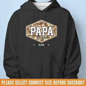 Papa, la mission ne finit jamais - T-shirt unisexe personnalisé pour la famille, t-shirt premium, sweat à capuche - 4 juillet, cadeau pour papa, grand-père