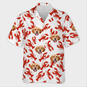 T-shirt hawaïen unisexe personnalisé avec photo « La vie est meilleure avec des griffes et des pattes » pour chien et chat - Cadeau de vacances d'été, cadeau pour propriétaires d'animaux et amoureux des animaux