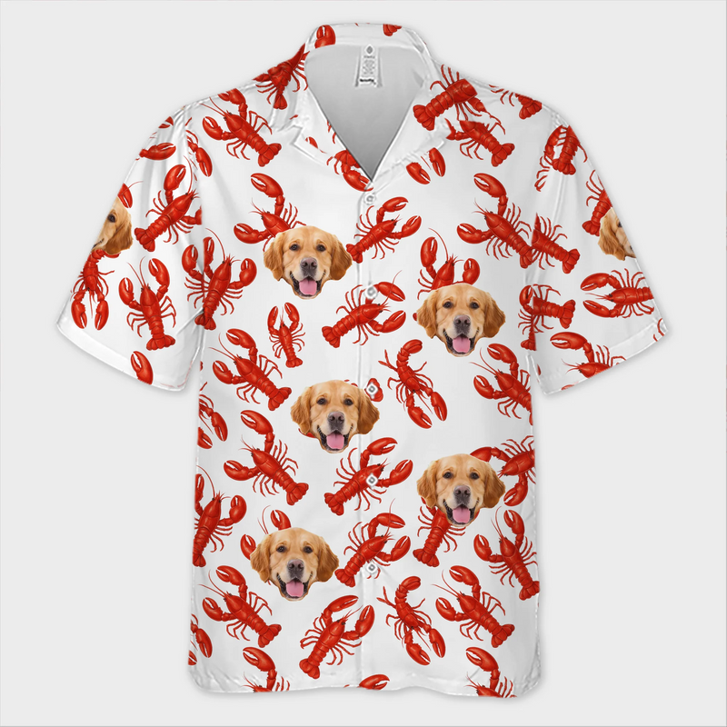 Custom Photo Life’s Better With Claws And Paws - Dog & Cat Personalized Custom Unisex Tropical Hawaiian Aloha Shirt - Summer Vacation Gift, Gift For Pet Owners, Pet Lovers