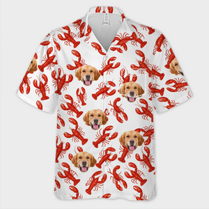 T-shirt hawaïen unisexe personnalisé avec photo « La vie est meilleure avec des griffes et des pattes » pour chien et chat - Cadeau de vacances d'été, cadeau pour propriétaires d'animaux et amoureux des animaux