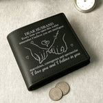 You Complete Every Part Of Me - Couple Personalized Custom Double-Sided Printed Leather Wallet - Gift For Husband