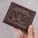 You Complete Every Part Of Me - Couple Personalized Custom Double-Sided Printed Leather Wallet - Gift For Husband