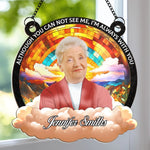 Custom Photo Your Love Still Shines Through - Memorial Personalized Window Hanging Suncatcher Ornament - Sympathy Gift For Family Members