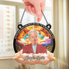 Custom Photo Your Love Still Shines Through - Memorial Personalized Window Hanging Suncatcher Ornament - Sympathy Gift For Family Members